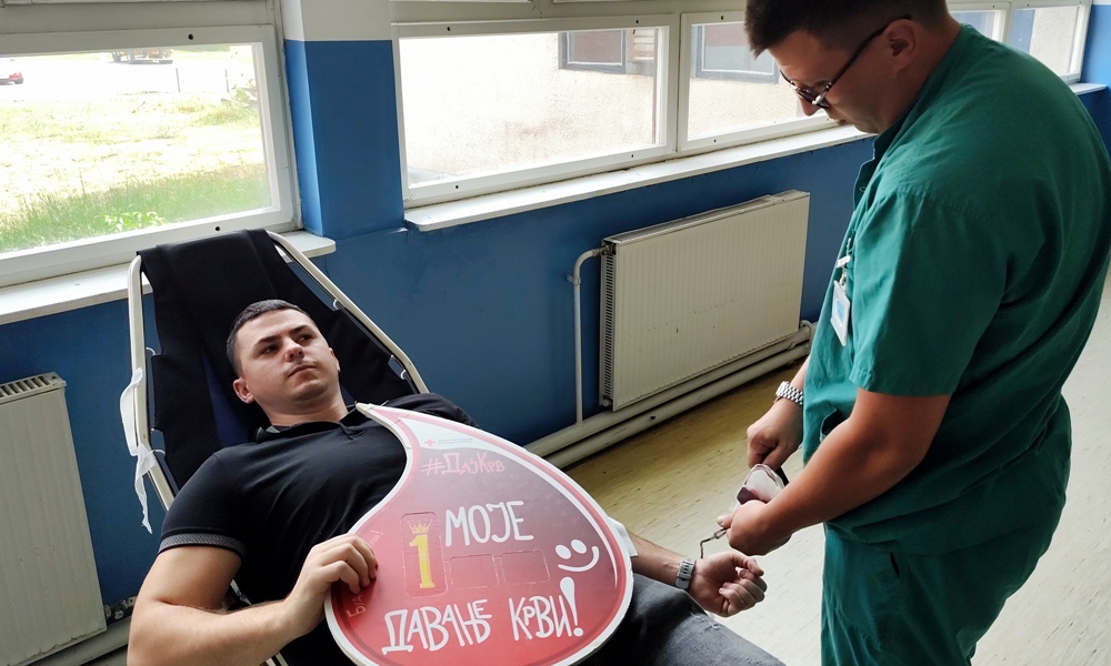 Јовица Красић из Подунаваца први пут је донирао крв