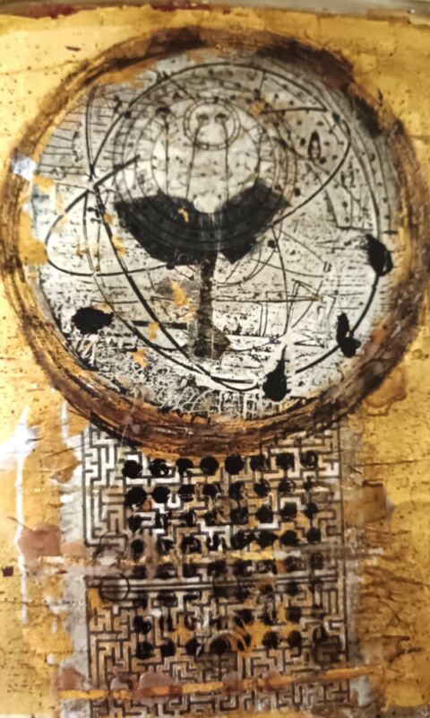 Доминика Морариу, „Лавиринт“, комбинована техника